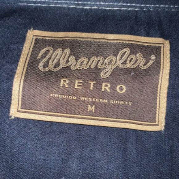 Wrangler Retro Mens Premium Western Front Pockets Performance Work Shirts Size M - Picture 7 of 8